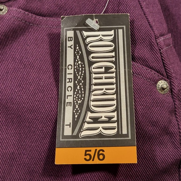 RoughRider Jeans Vintage Western Wear Womens 5 6 Purple RRJ - Picture 8 of 13